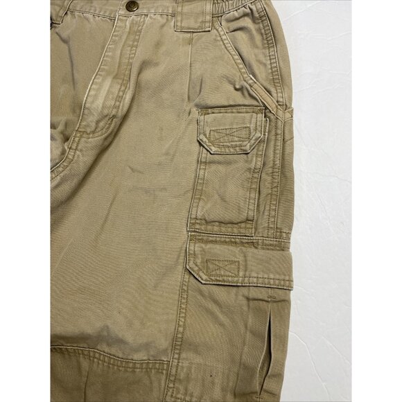 5.11 Tactical Series Mens 30x32 Brown Denim Cargo Pants Tapered Leg - Picture 8 of 8